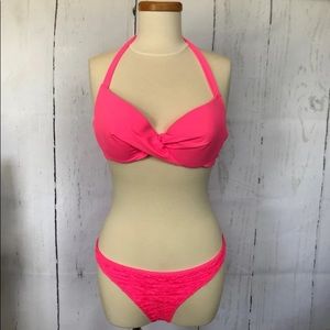 H&M Retro Monroe Halter Bikini Set 34D 8